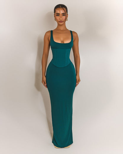 The Sandra Scoop Maxi in Teal