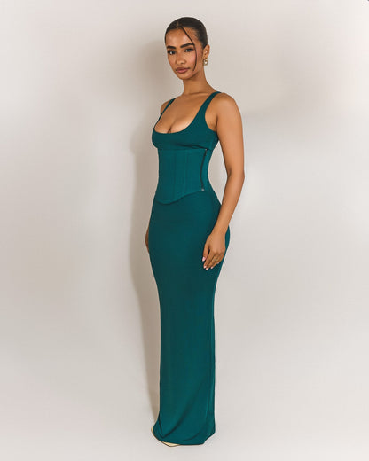The Sandra Scoop Maxi in Teal