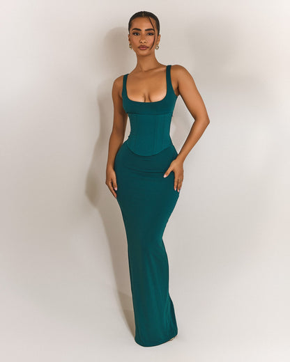 The Sandra Scoop Maxi in Teal