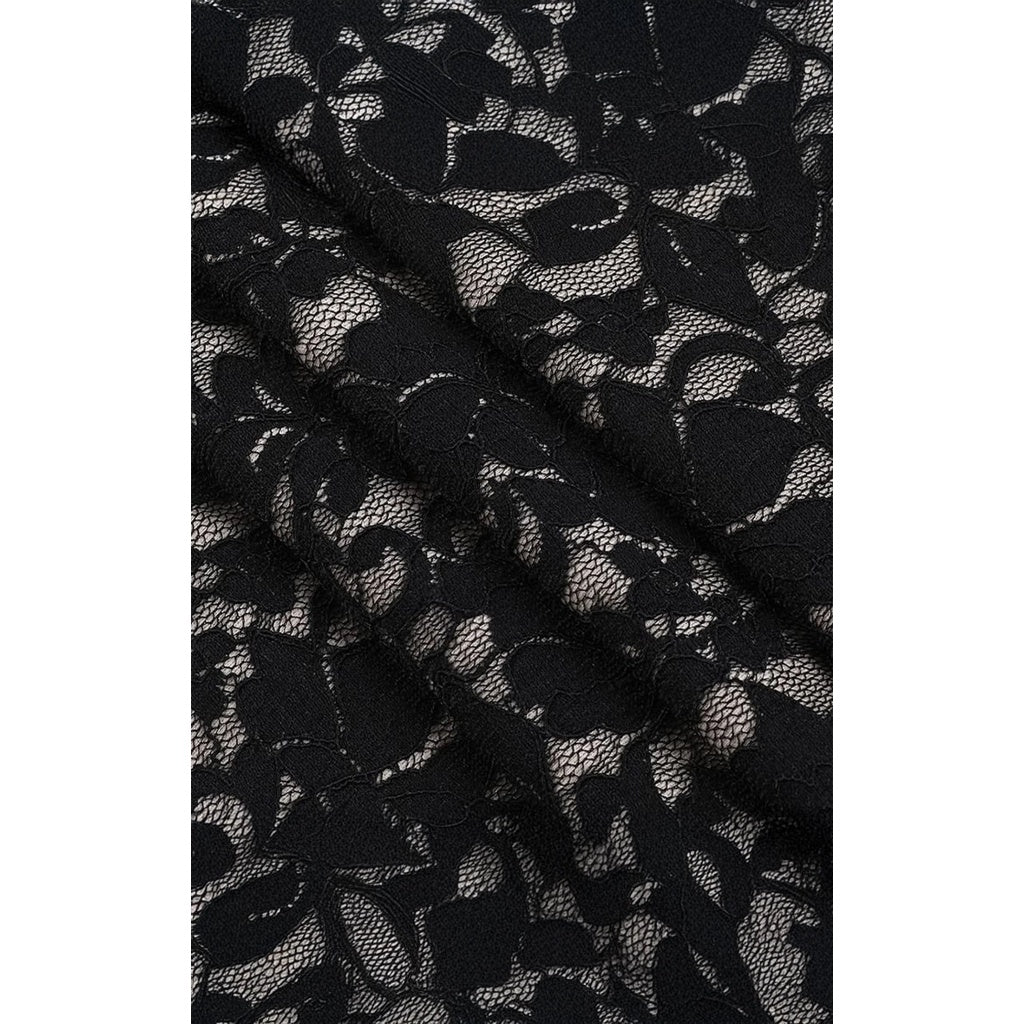 Midnight Rose Halter Lace Dress