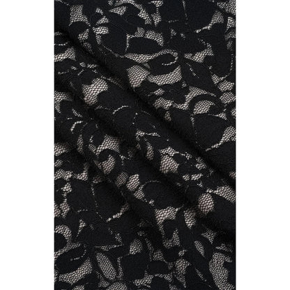 Midnight Rose Halter Lace Dress